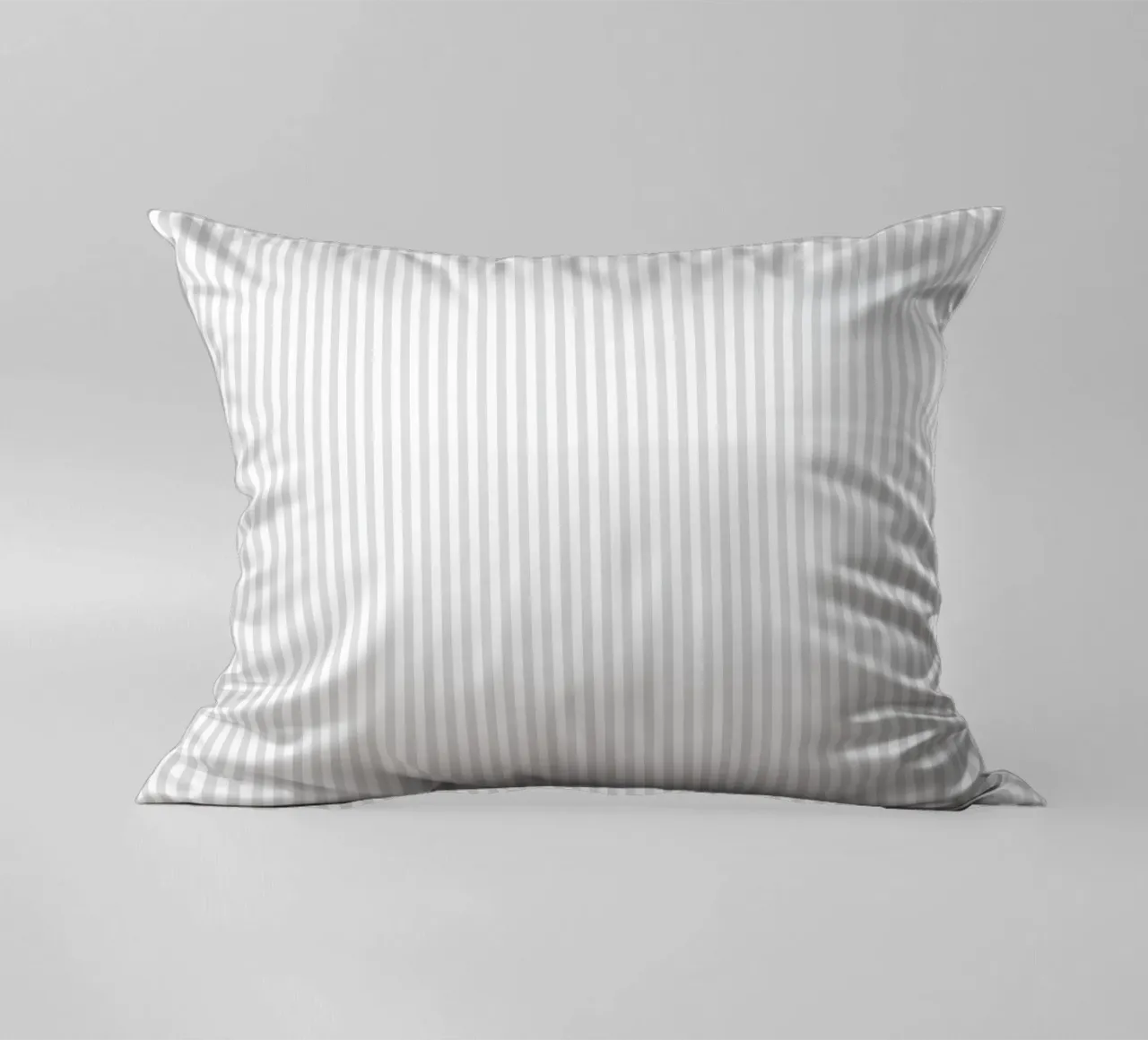 Vertical Light Gray Stripes cuscino da apoloprints