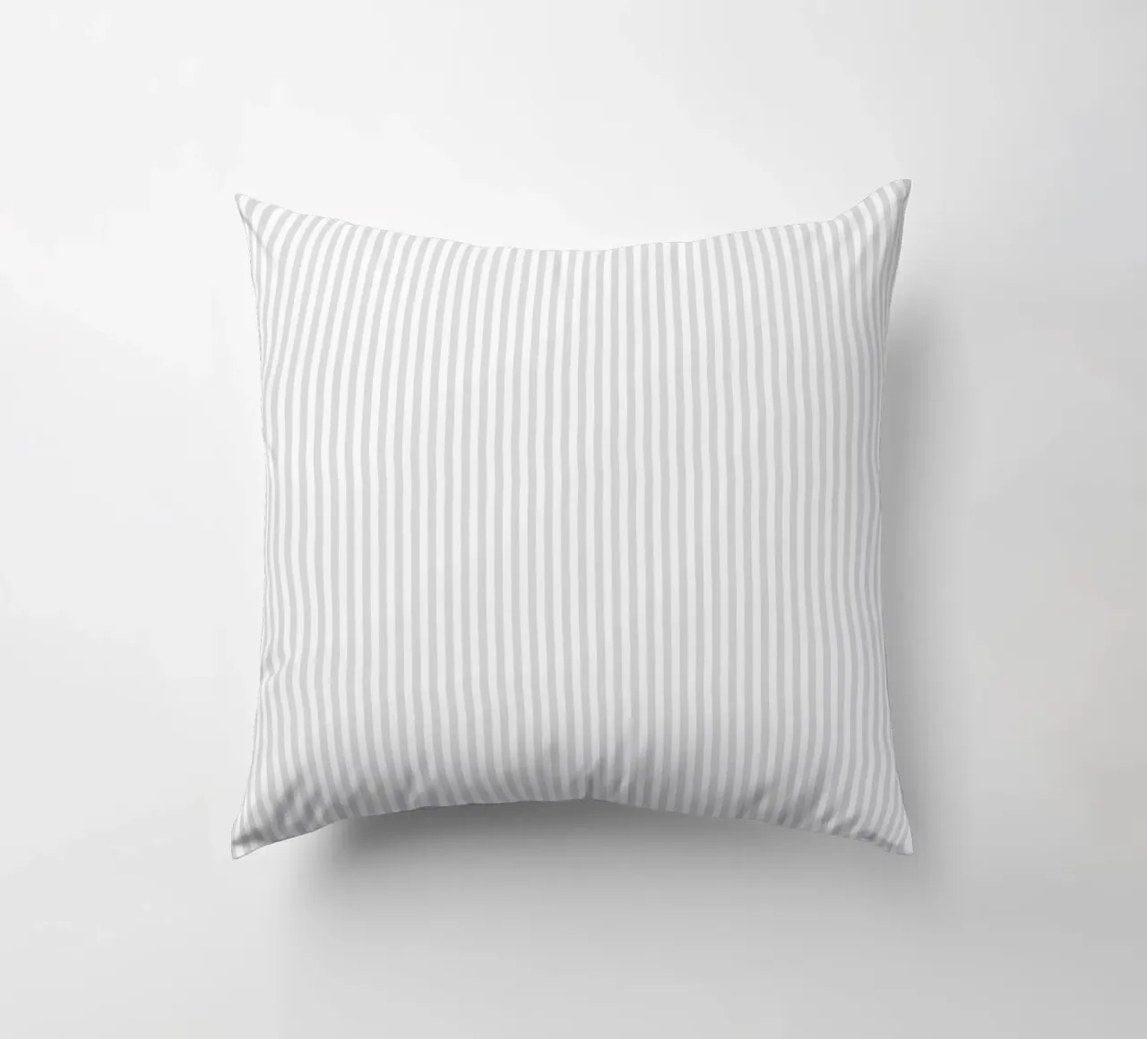 Vertical Light Gray Stripes cuscino da apoloprints