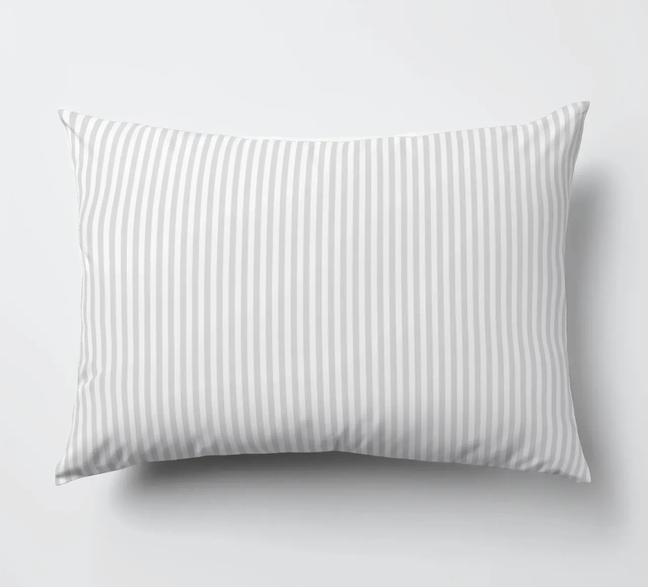 Vertical Light Gray Stripes cuscino da apoloprints