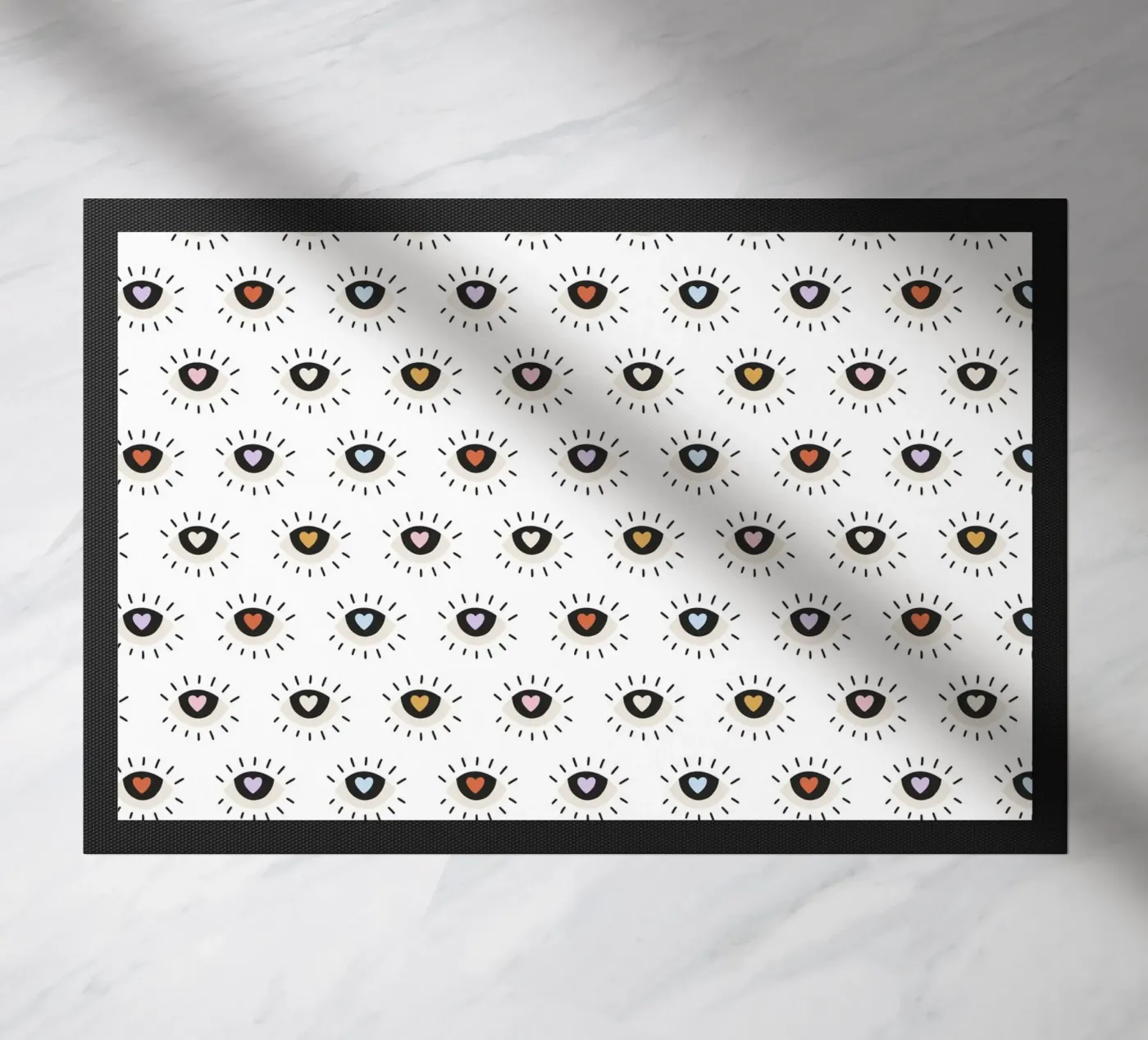 Pattern Love No 18 Fußmatte von treechild