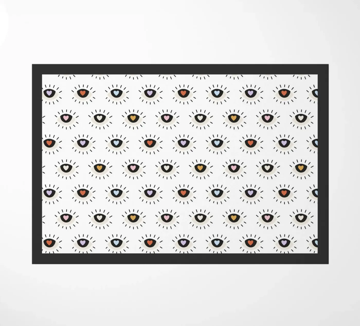 Pattern Love No 18 Fußmatte von treechild