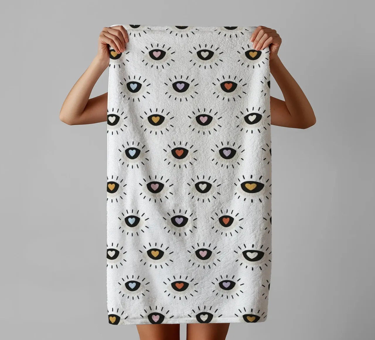 Pattern Love No 18 asciugamano da bagno da treechild