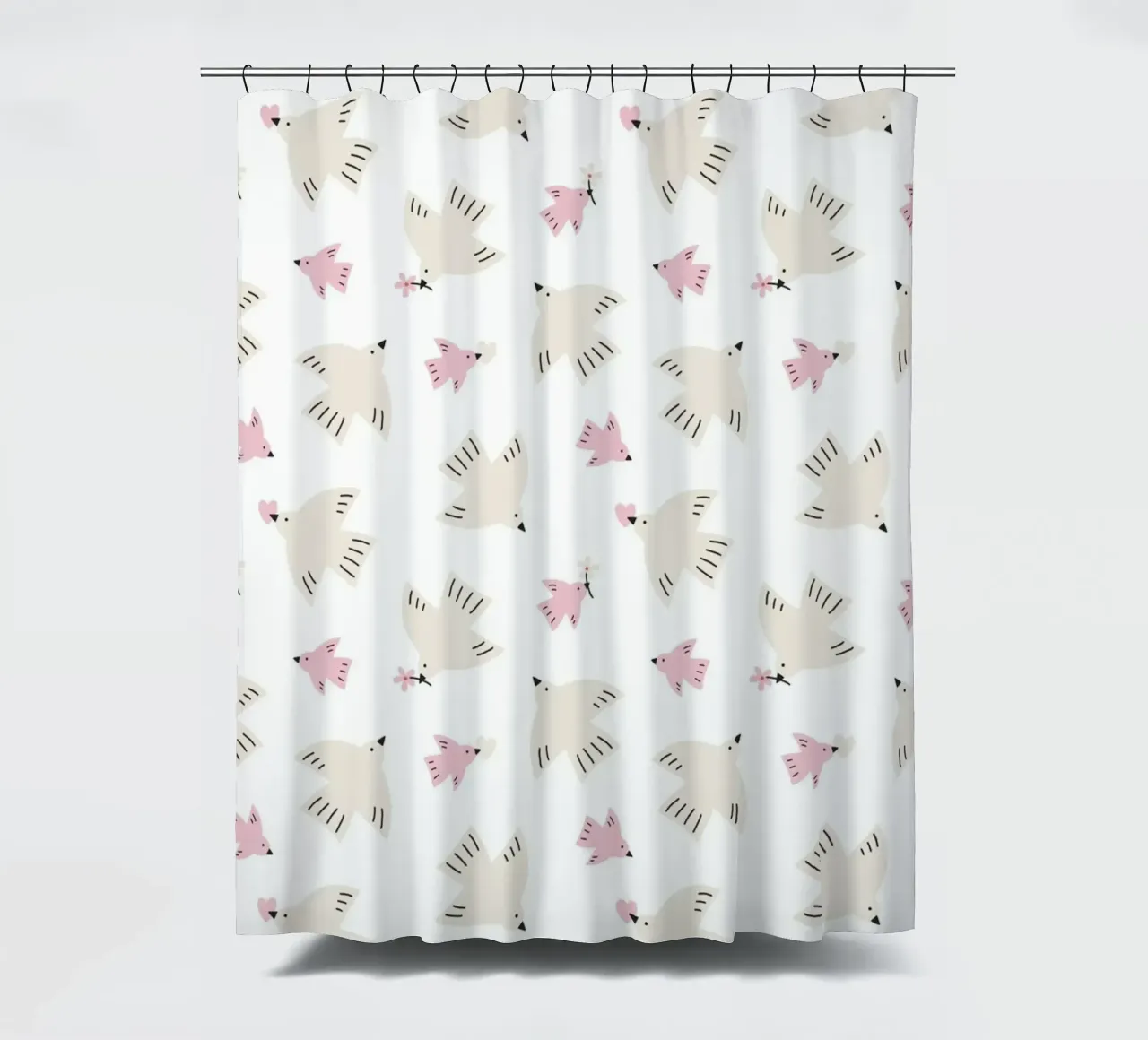 Pattern Love No 19 shower curtain by treechild