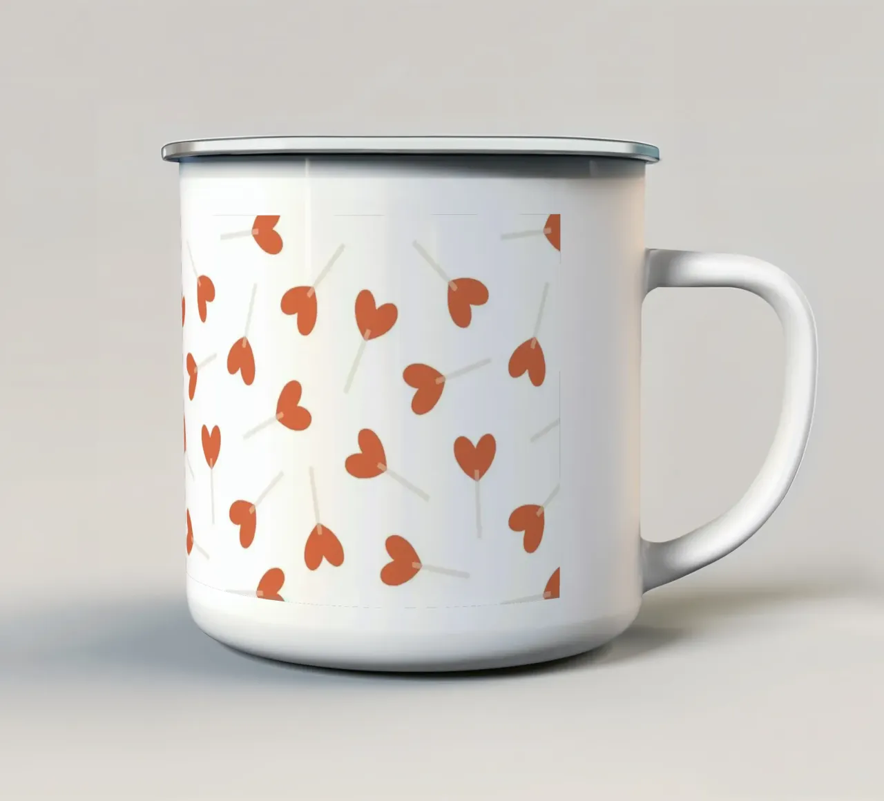 Pattern Love No 21 tazza in smalto da treechild