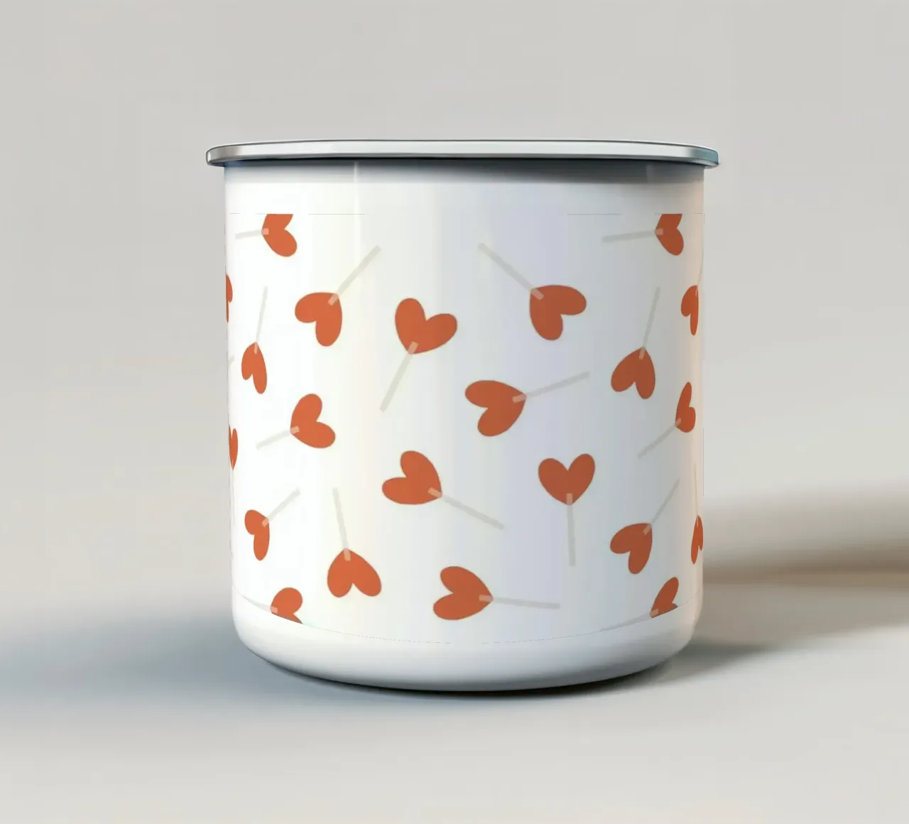 Pattern Love No 21 tazza in smalto da treechild