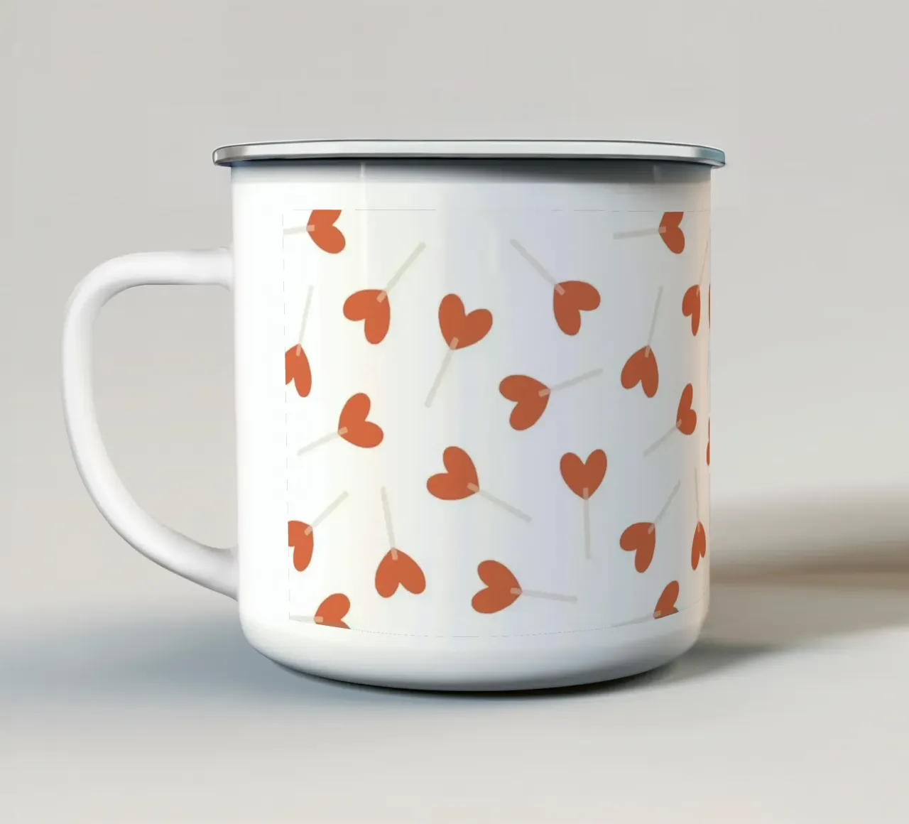 Pattern Love No 21 tazza in smalto da treechild