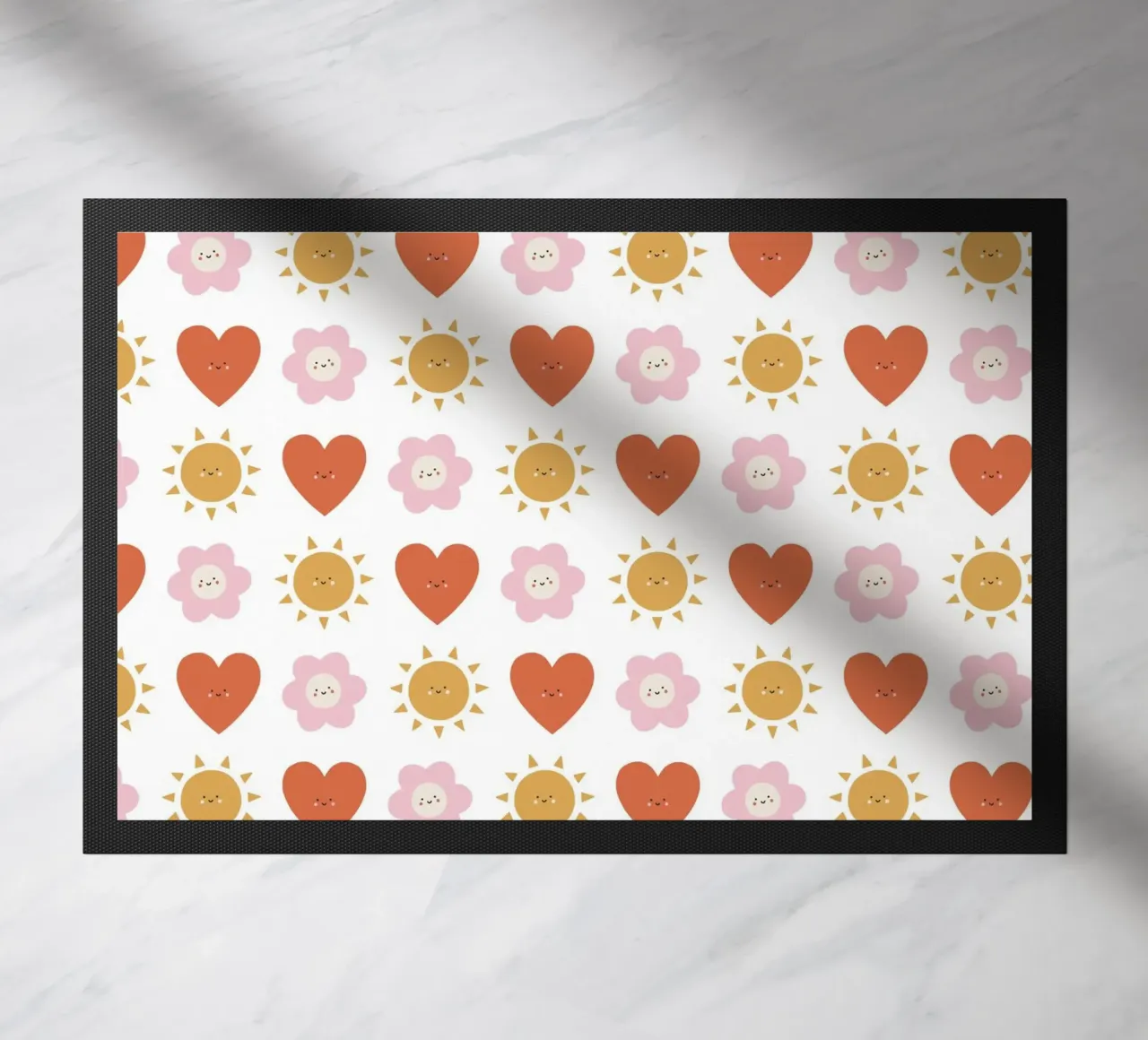 Pattern Love No 22 Fußmatte von treechild