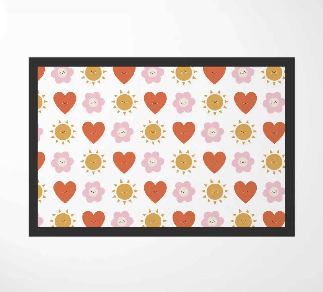 Pattern Love No 22 Fußmatte von treechild