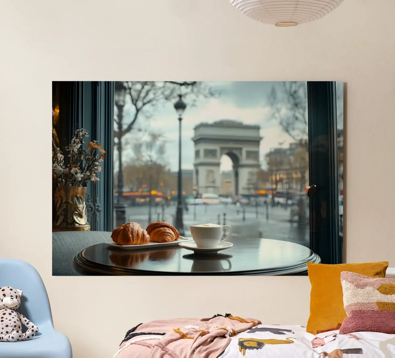 Colazione a Parigi alluminio dibond da M-Ulrich-Digital Art