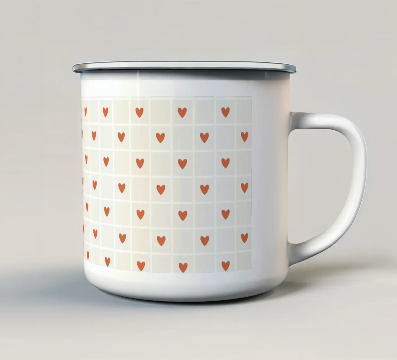 Pattern Love No 24 tazza in smalto da treechild