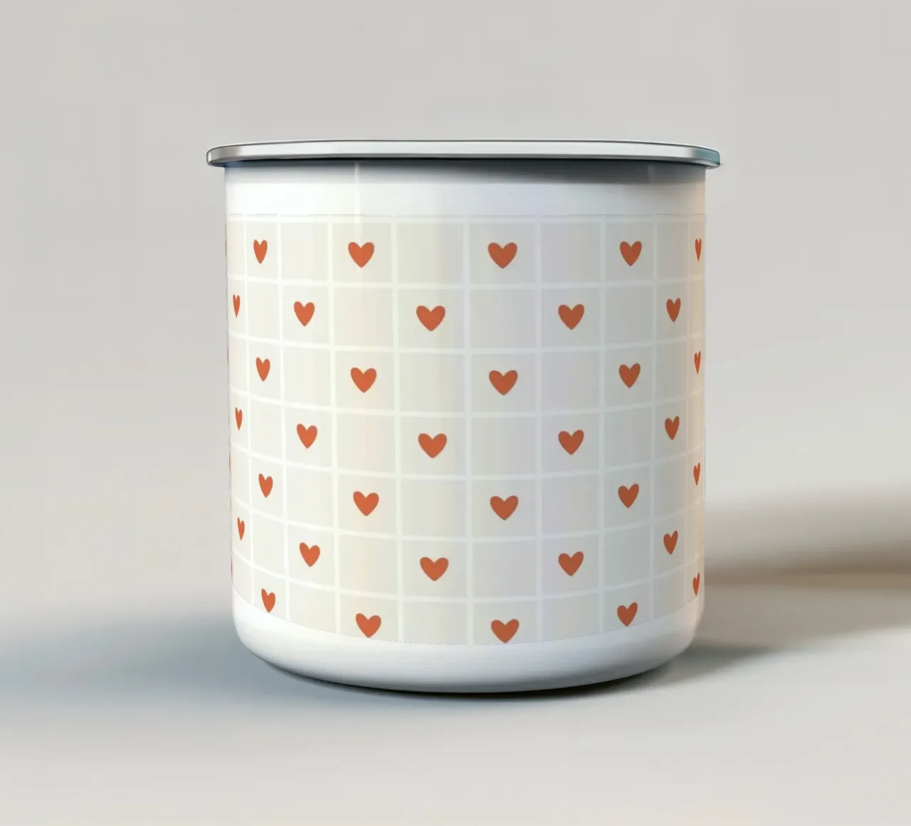 Pattern Love No 24 tazza in smalto da treechild