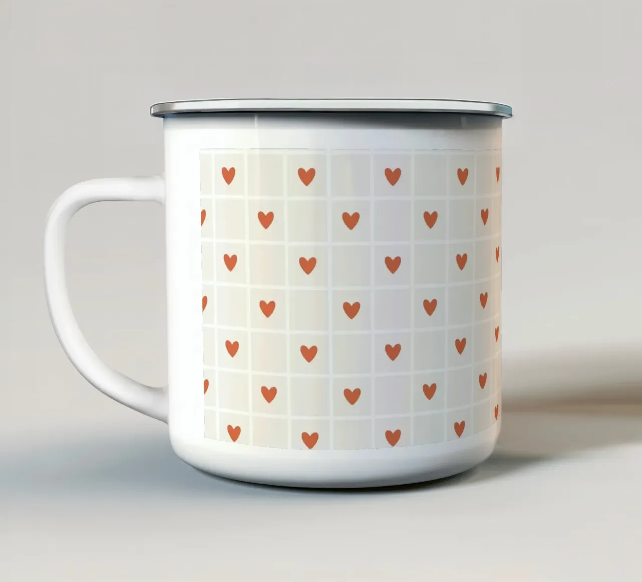 Pattern Love No 24 tazza in smalto da treechild