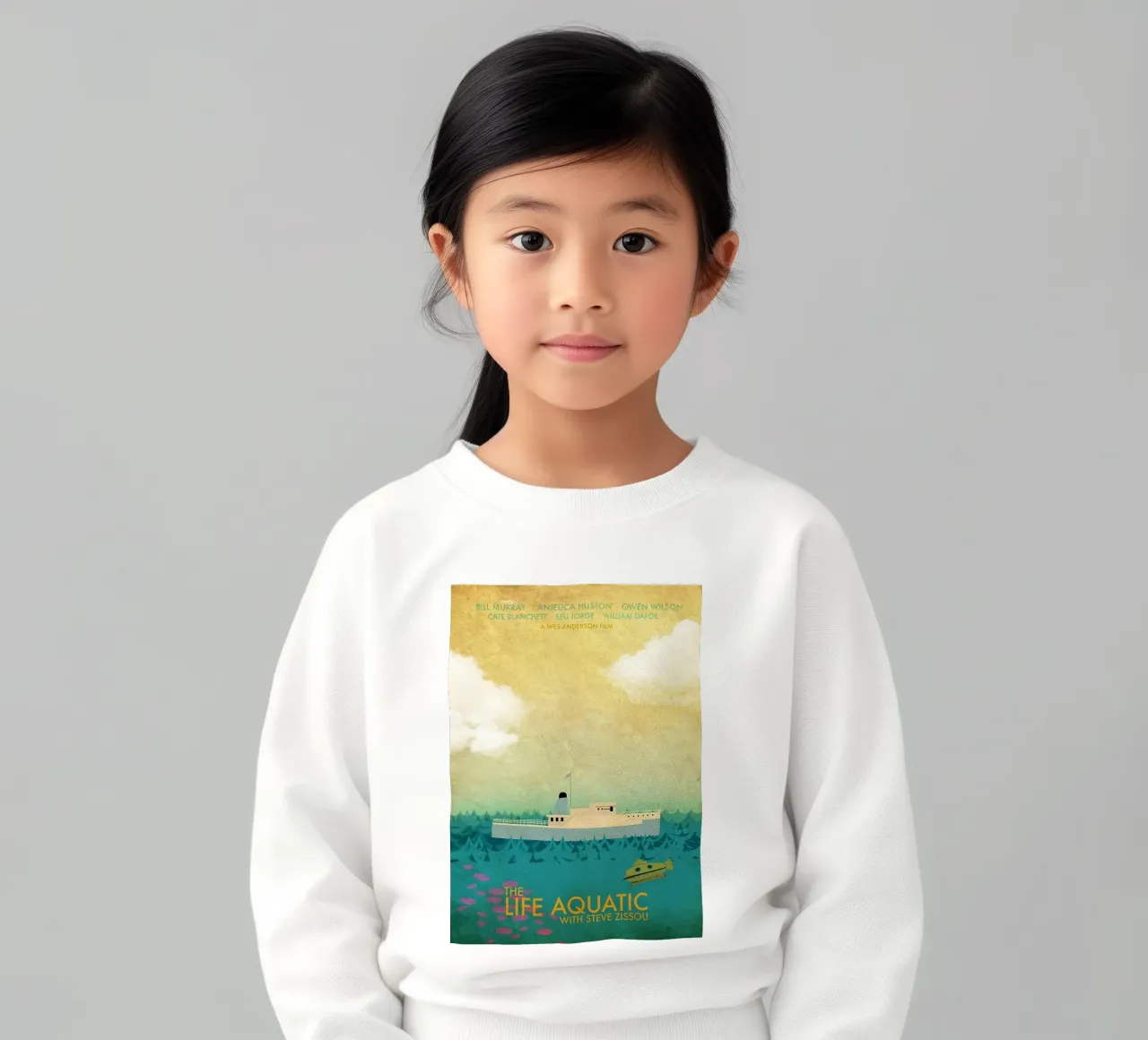The Life Aquatic kids sweatshirt by Green