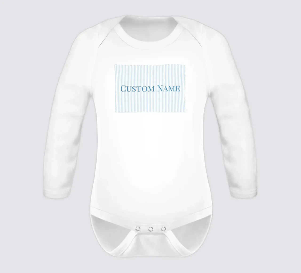 Nursery Custom Name body neonato maniche lunghe da apoloprints