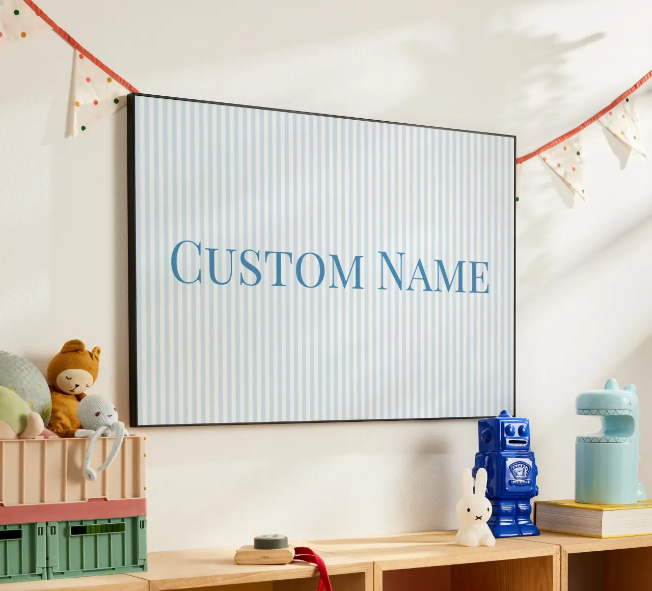 Nursery Custom Name alluminio dibond da apoloprints
