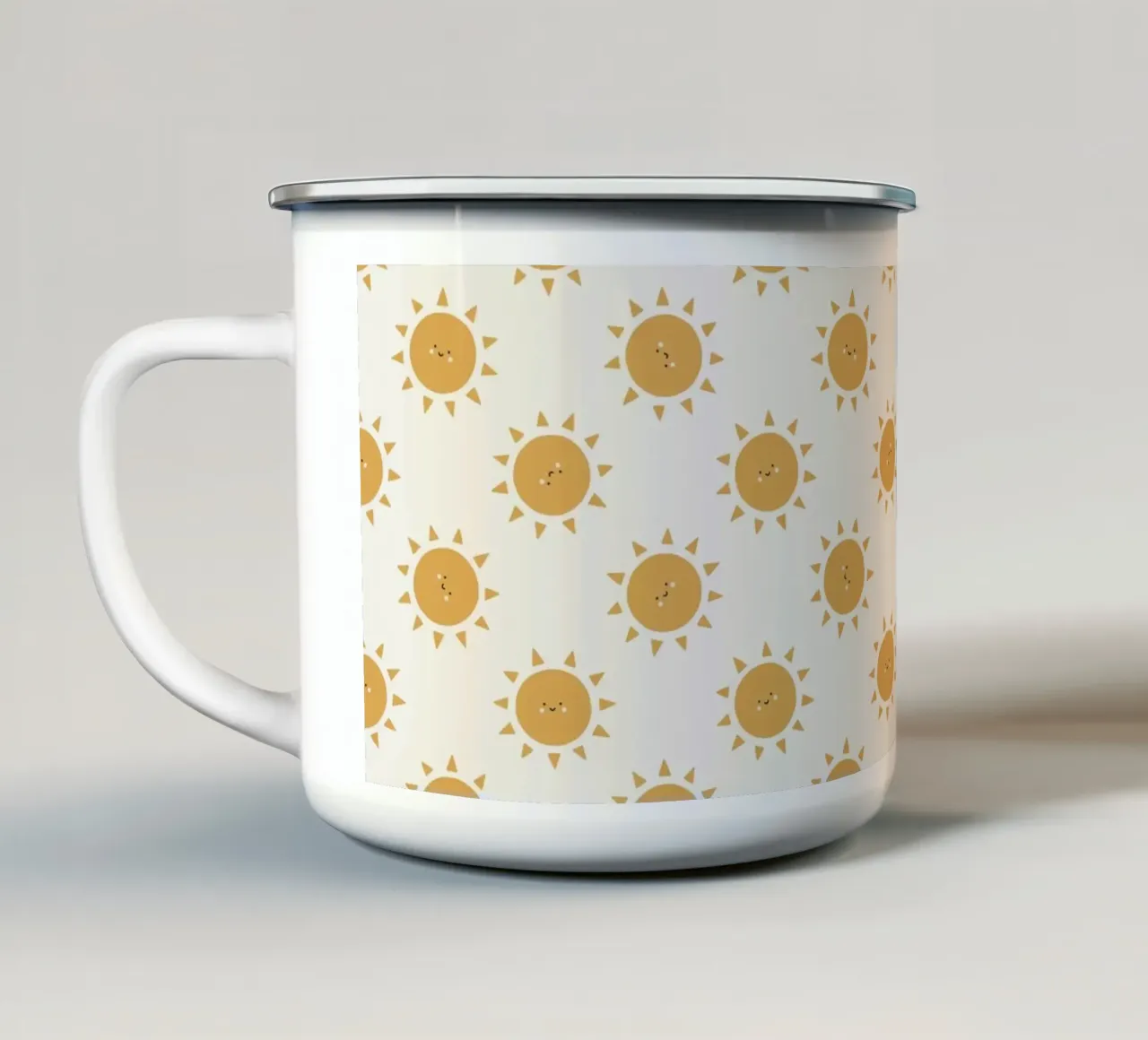 Pattern Love No 25 tazza in smalto da treechild