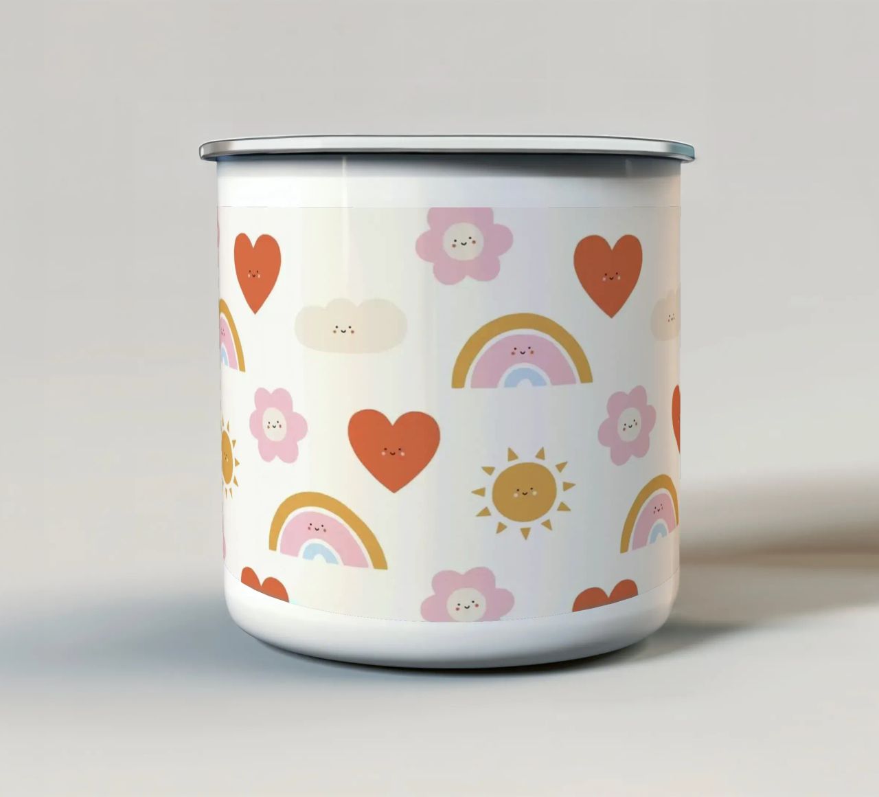Pattern Love No 26 tazza in smalto da treechild