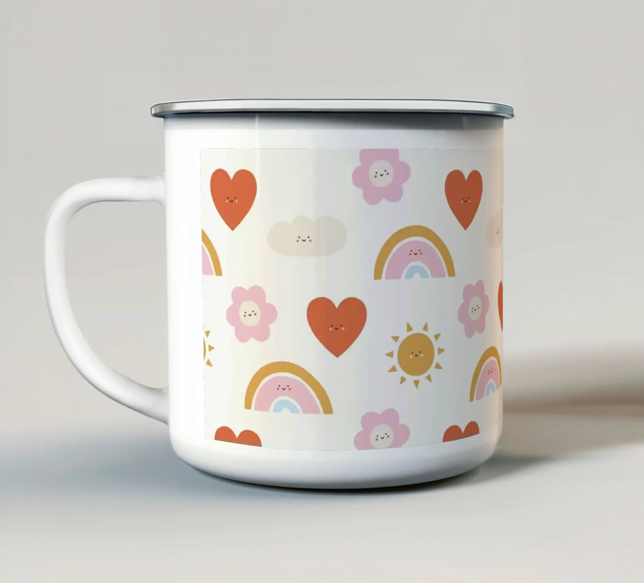 Pattern Love No 26 tazza in smalto da treechild
