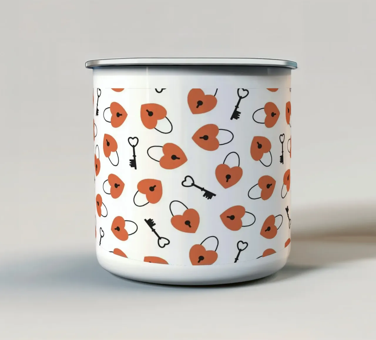 Pattern Love No 27 tazza in smalto da treechild
