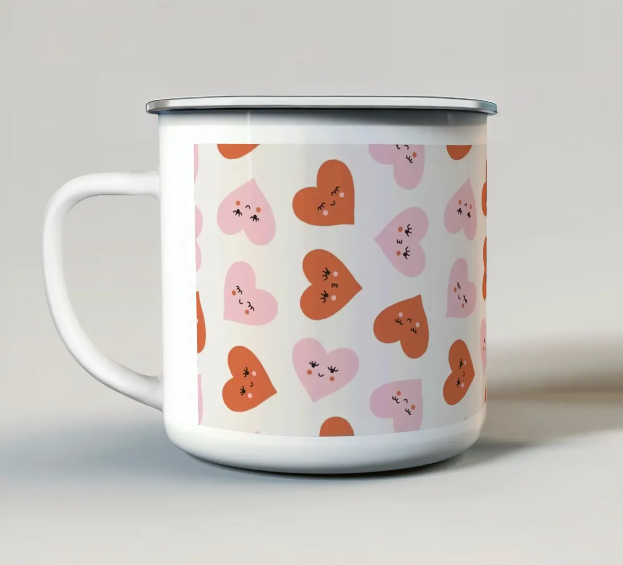 Pattern Love No 29 tazza in smalto da treechild