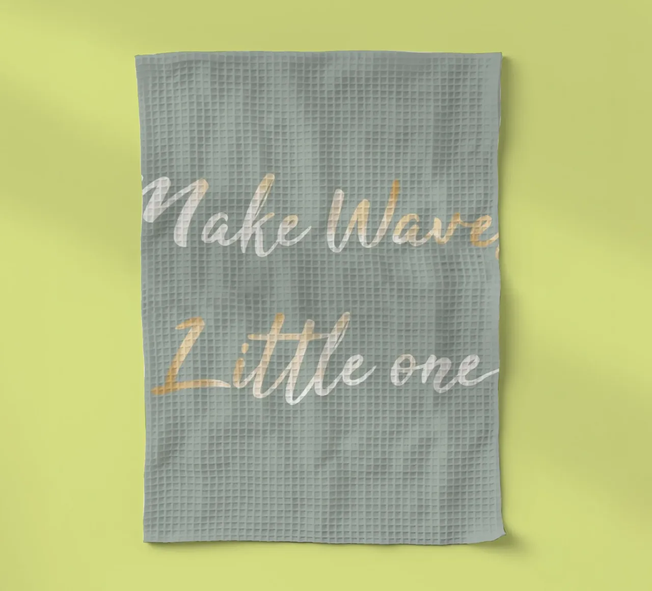 Make Waves little One Citazione per la camera dei bambini canovaccio da cucina da Urchin Bay Art