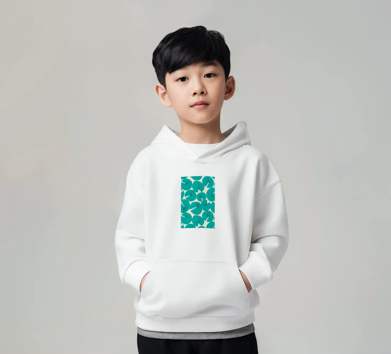 Ninfea felpa bambino con cappuccio da Green