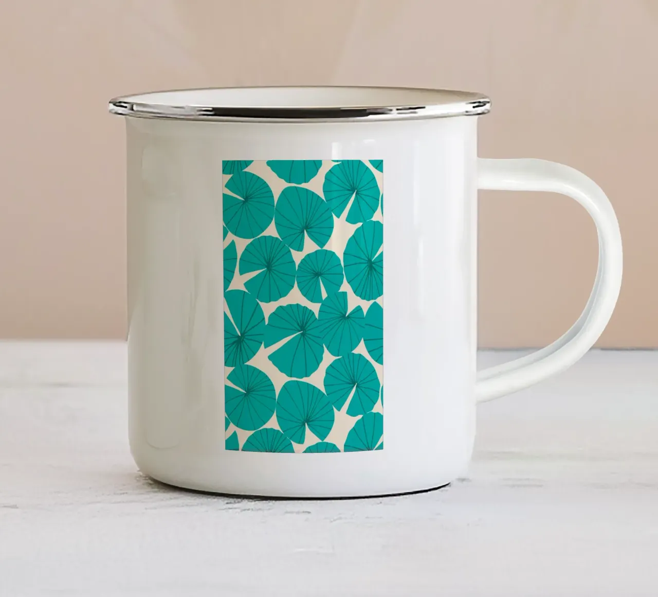 Ninfea tazza in smalto da Green