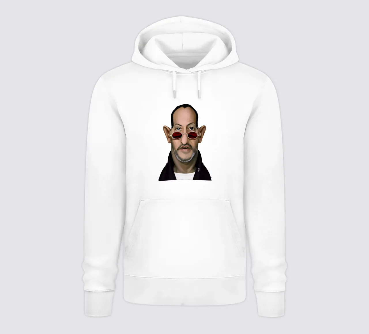 Jean Reno felpa con cappuccio da Rob Art | Illustration