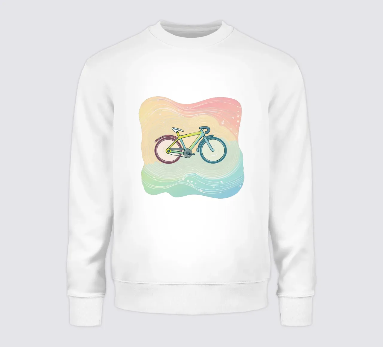Design colorato della bicicletta da corsa per bambini - divertimento in bicicletta per i più piccoli felpa da Radkunstwerk