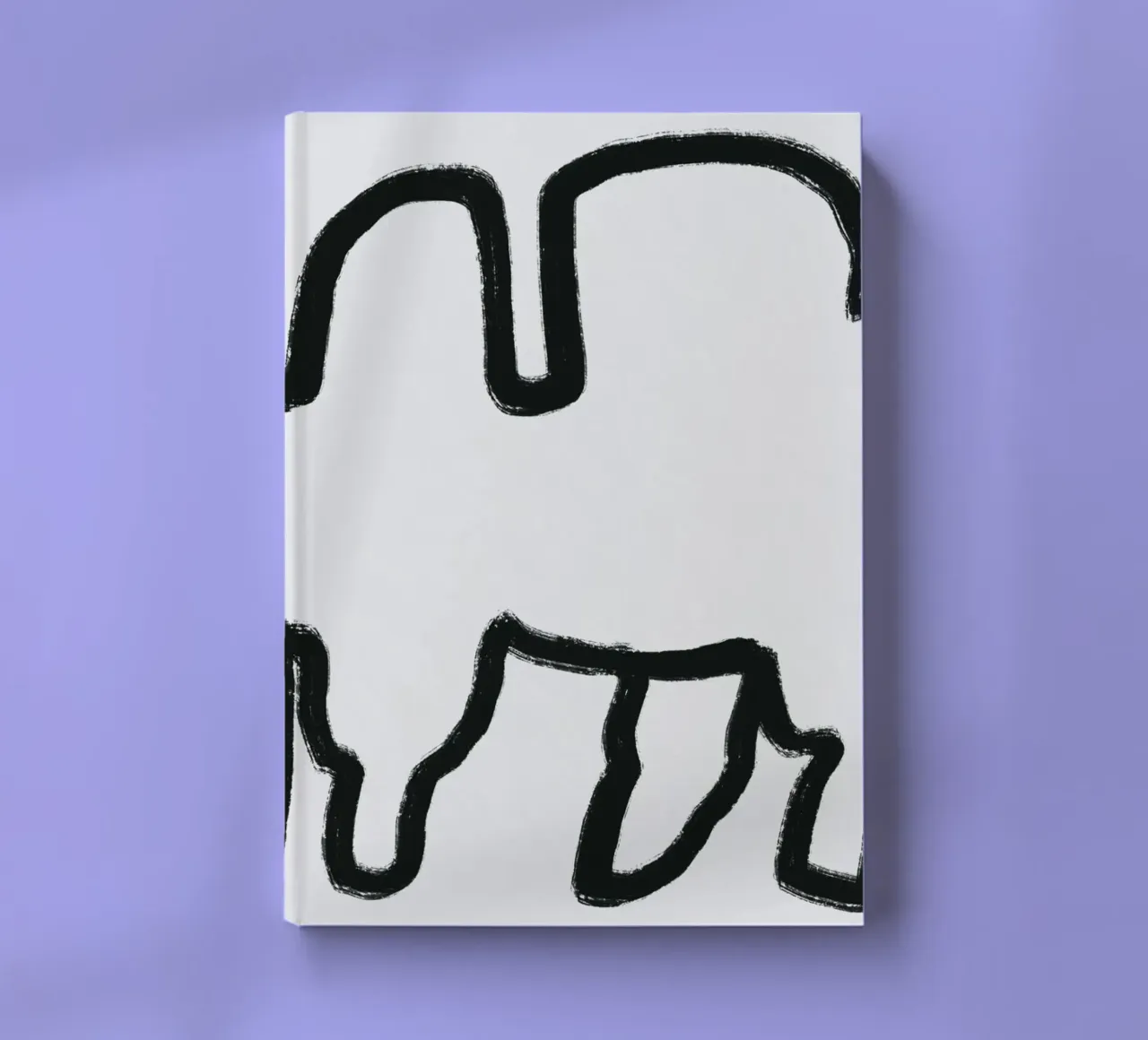 Camel outline minimalist notebook by Little Dean