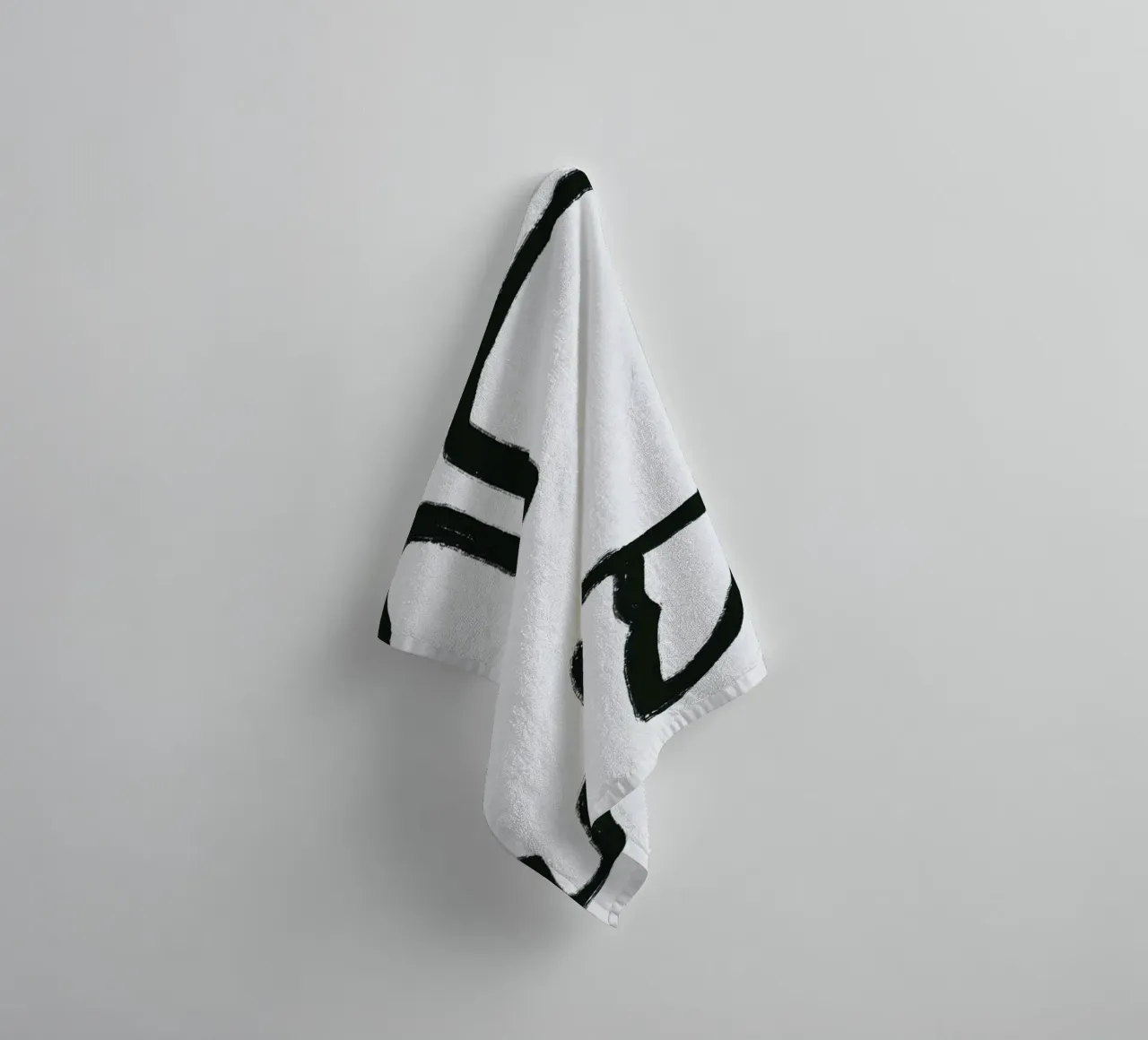 Camel outline minimalist towel by Little Dean