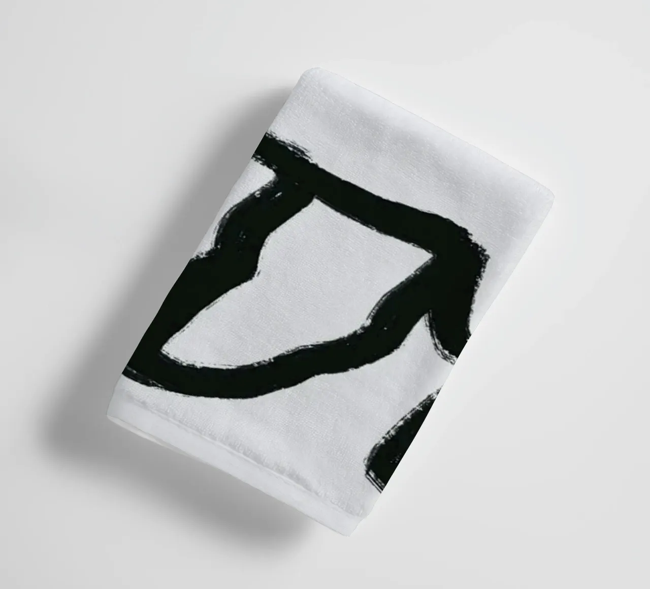 Camel outline minimalist towel by Little Dean