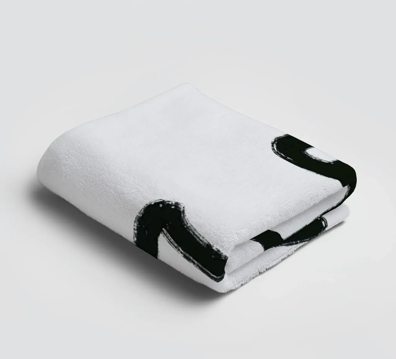 Camel outline minimalist towel by Little Dean