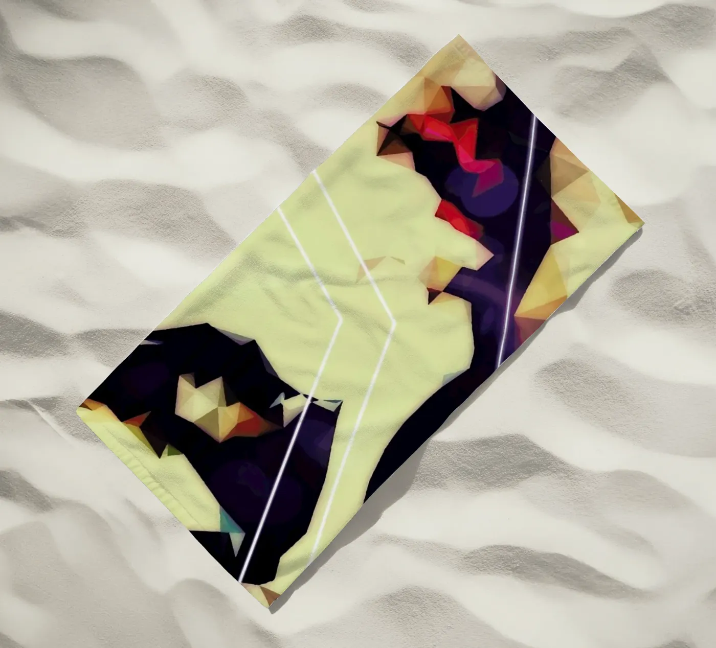 Trance beach towel by Mayka ienova