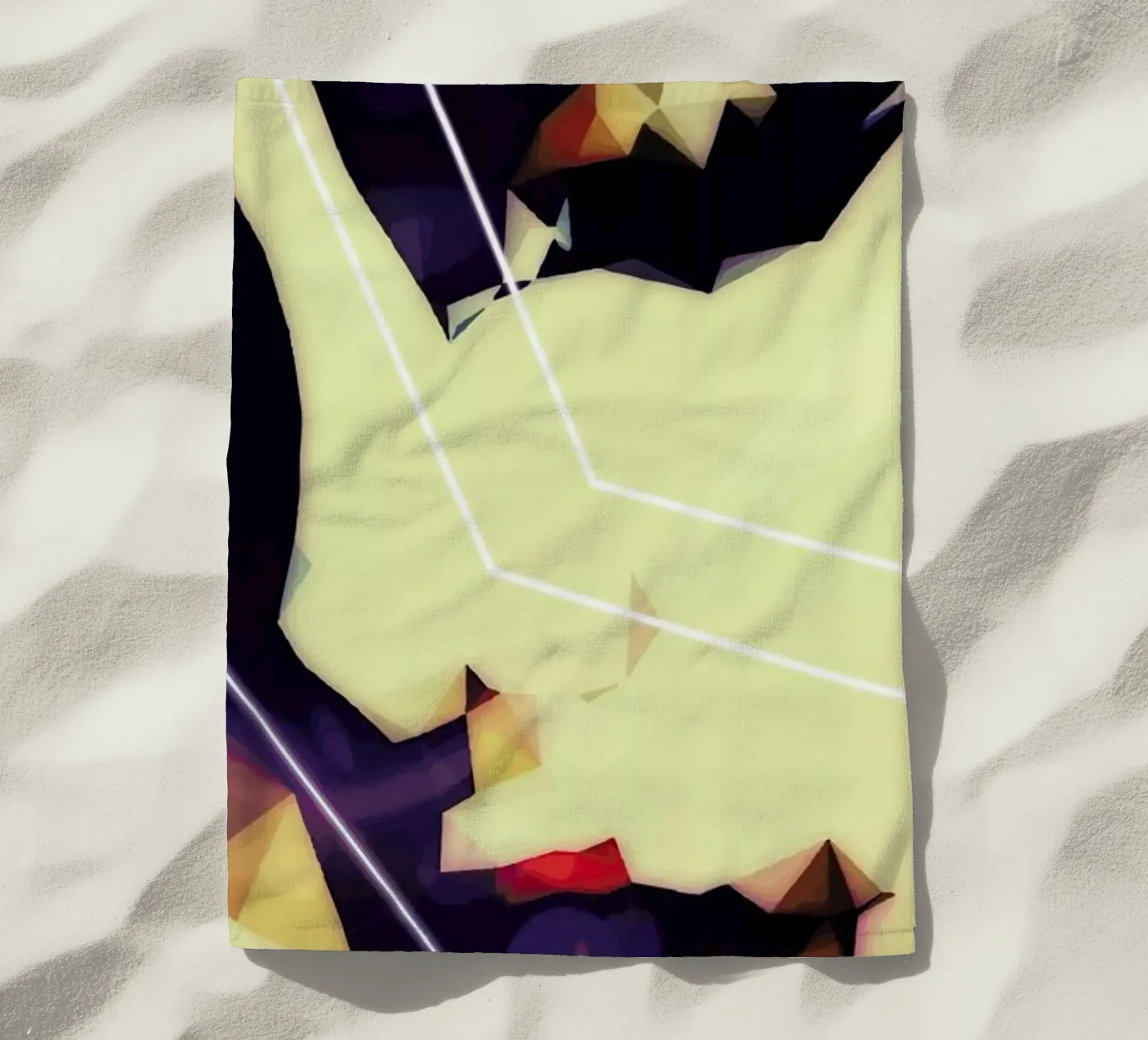 Trance beach towel by Mayka ienova