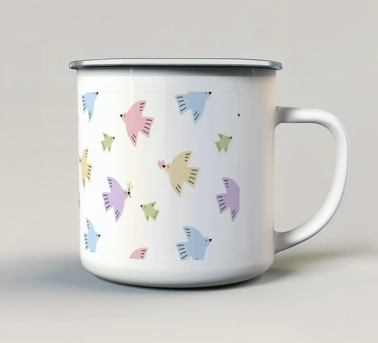 Pattern Love No 31 tazza in smalto da treechild