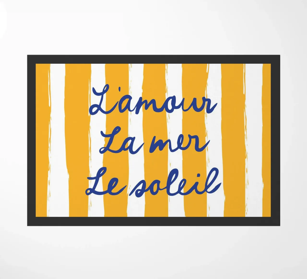 l'amour, la mer, le soleil doormat by modeern