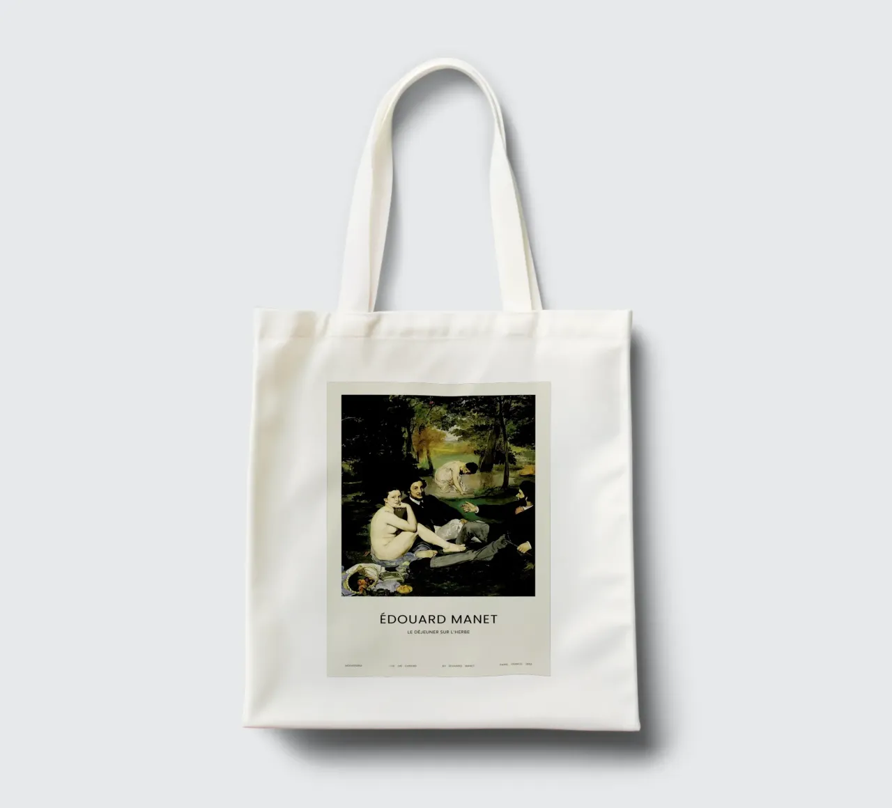 Manet - Le Déjeuner sur l'herbe borsa in juta da Vintage by JUNIQE