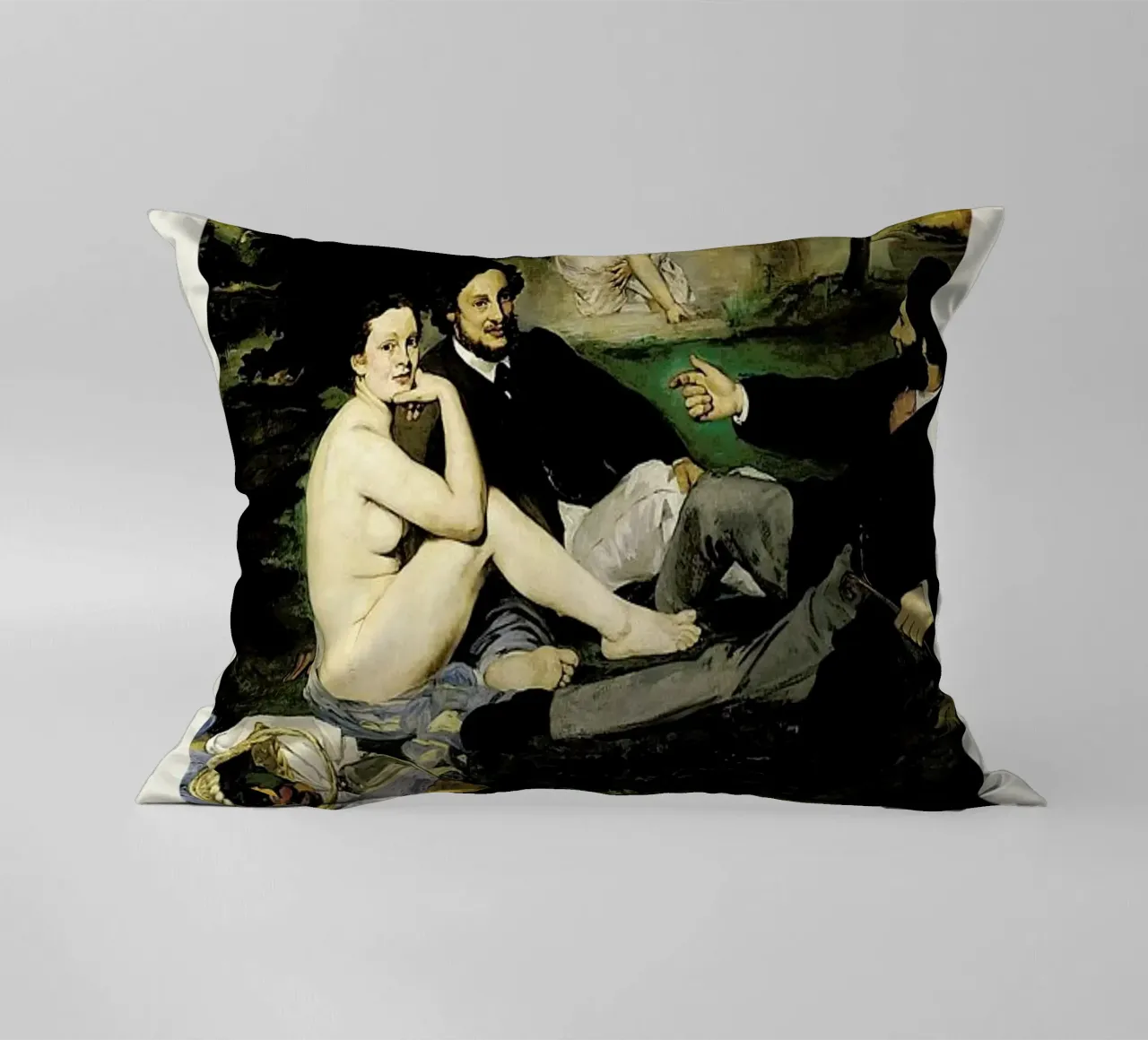 Manet - Le Déjeuner sur l'herbe cuscino da Vintage by JUNIQE