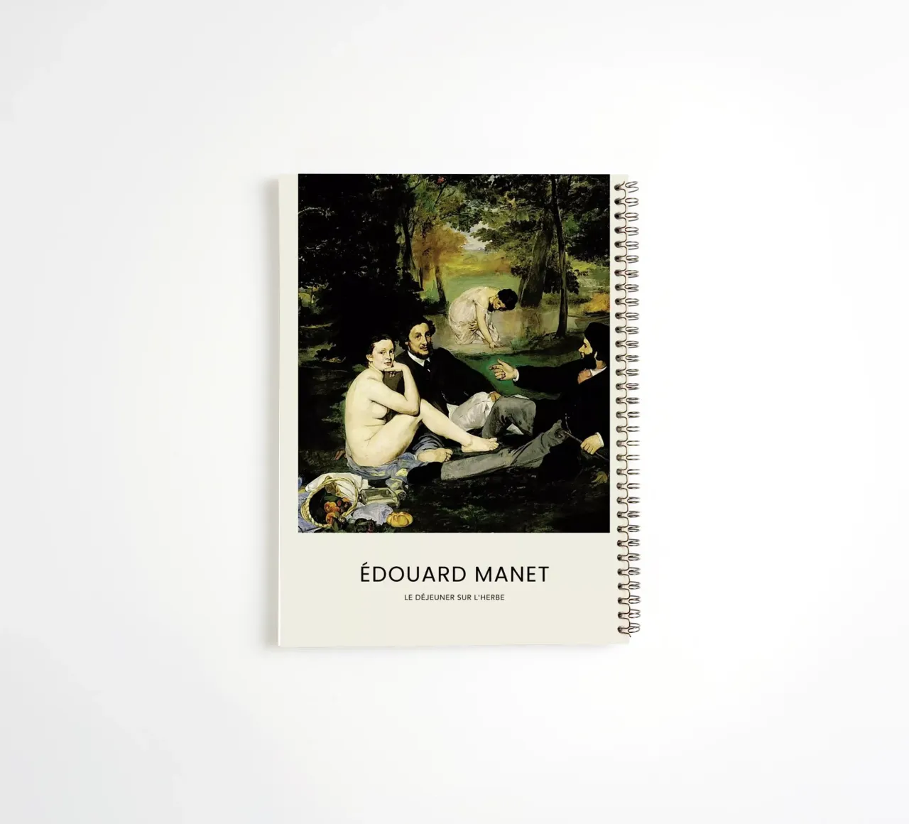 Manet - Le Déjeuner sur l'herbe diario ad anelli da Vintage by JUNIQE