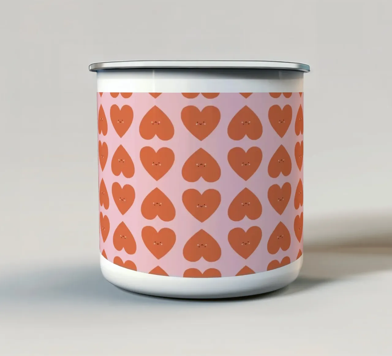 Pattern Love No 36 tazza in smalto da treechild