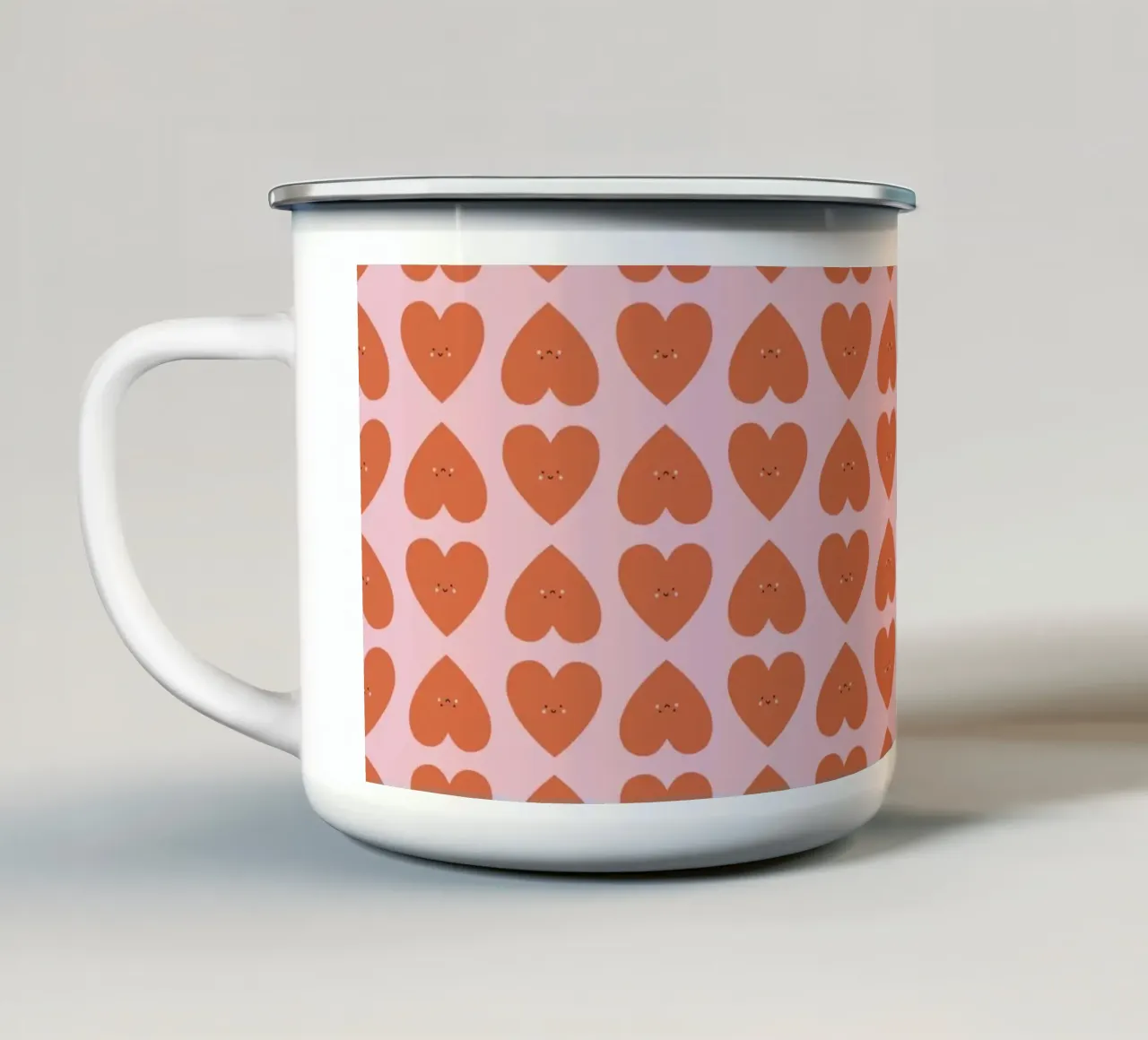 Pattern Love No 36 tazza in smalto da treechild