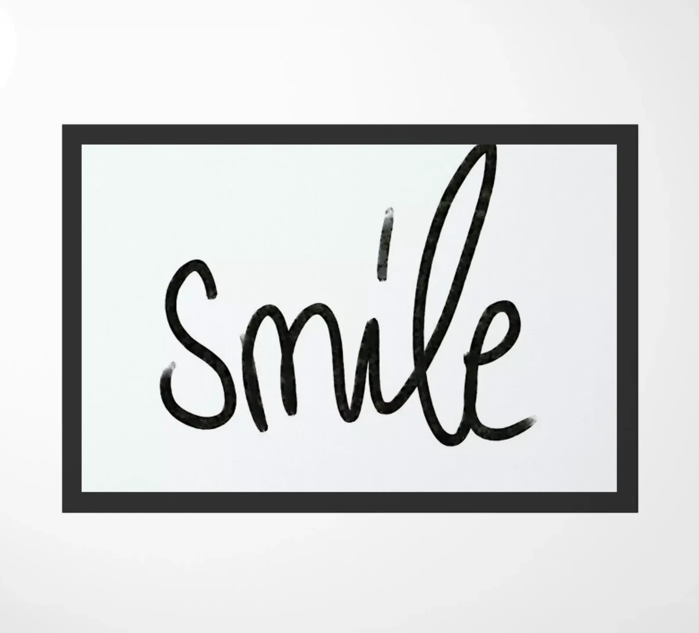 Smile doormat by Sabrina Ziegenhorn