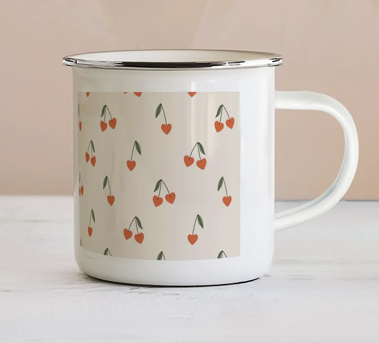 Pattern Love No 38 tazza in smalto da treechild