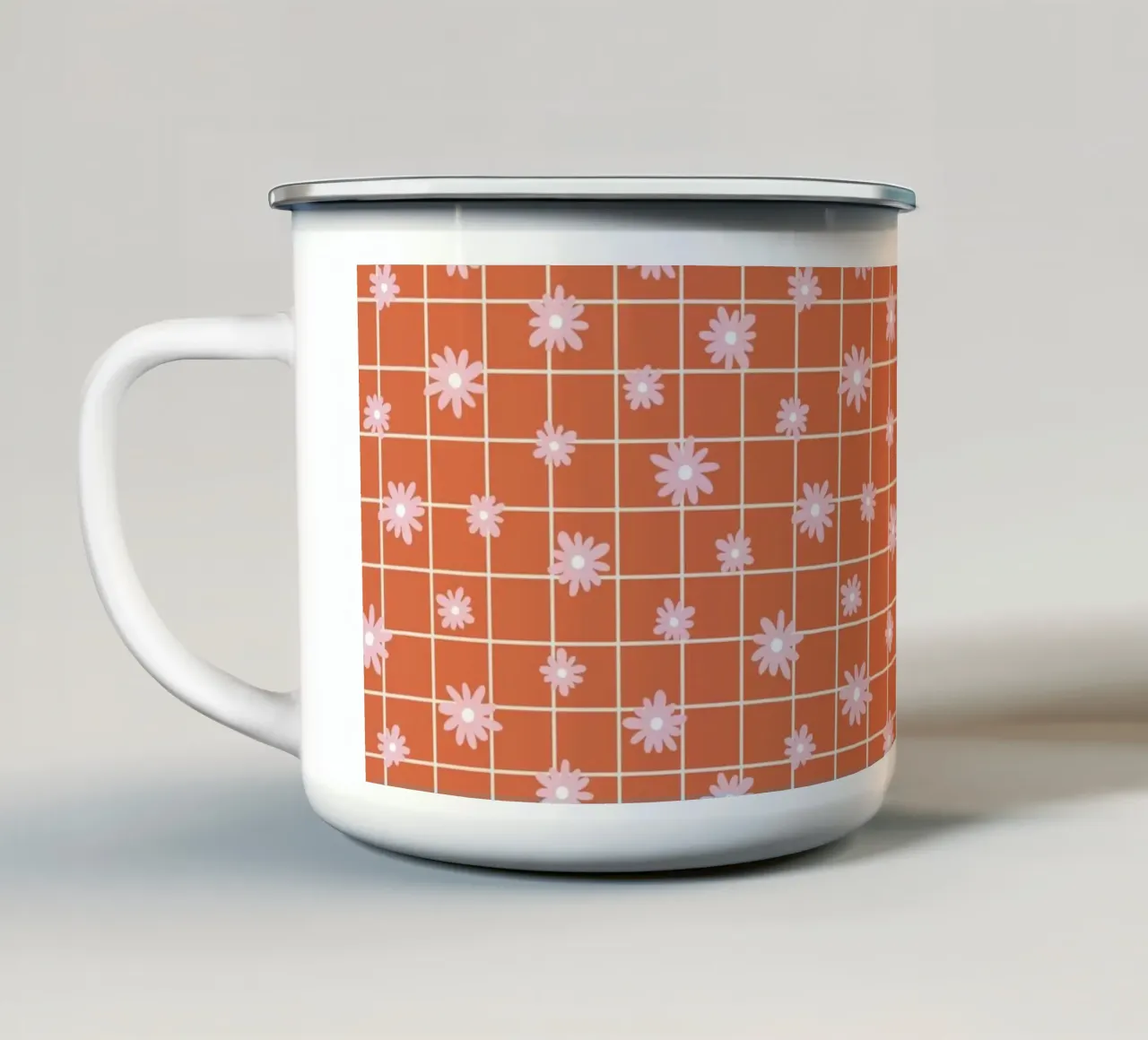 Pattern Love No 40 tazza in smalto da treechild