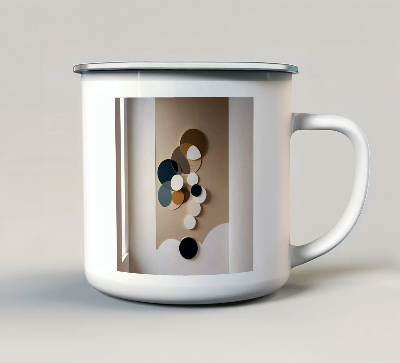 cerchi di simmetria tazza in smalto da NEW LIFE