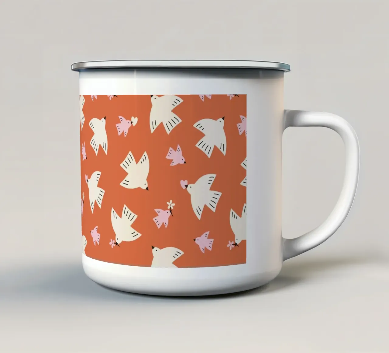 Pattern Love No 41 tazza in smalto da treechild