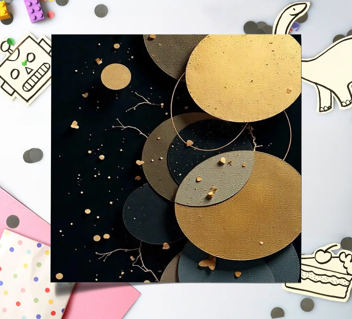layered element sticker sheet by NEW LIFE