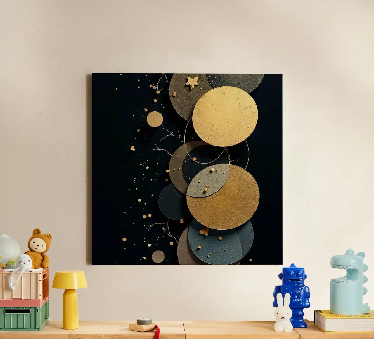 gelaagd element canvas van NEW LIFE