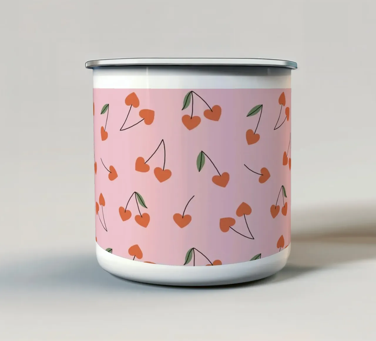 Pattern Love No 49 enamel mug by treechild